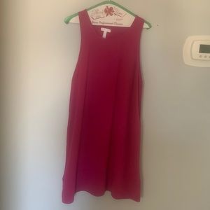 Dark pink summer casual dress